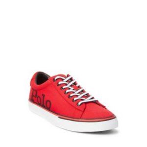 Polo Ralph Lauren Mens Sayer Logo Canvas Sneake Red 11M